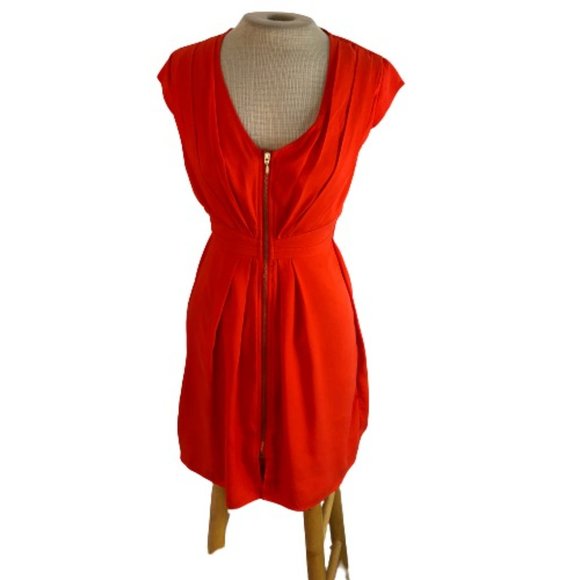 H&M Dresses & Skirts - H&M Zip Front Mini Dress Orange Size 2